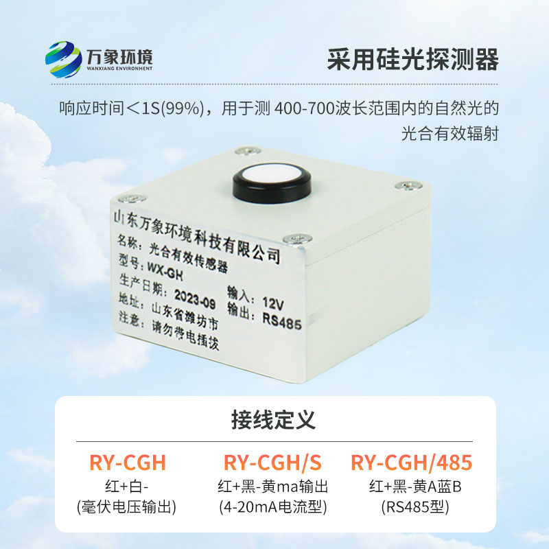光合有效輻射表廣泛應用于農(nóng)業(yè)氣象，農(nóng)作物生長的研究